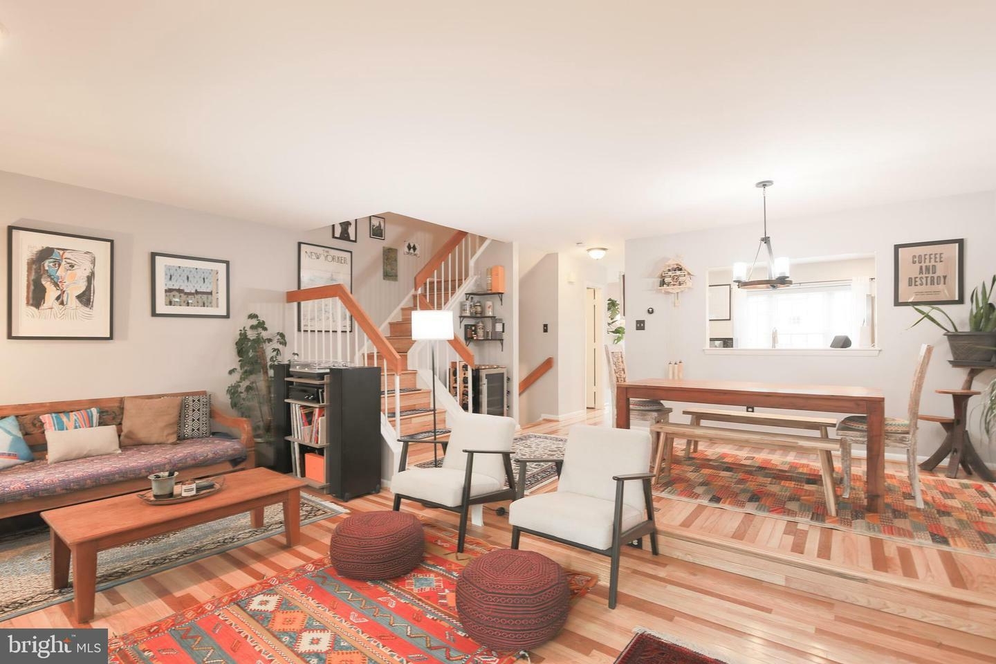 A Decorated living room of a house for sale in Virginia